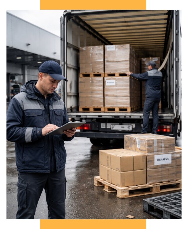 Доставка грузов из Беларуси от 15398 р. логистика СетСервис-Плв