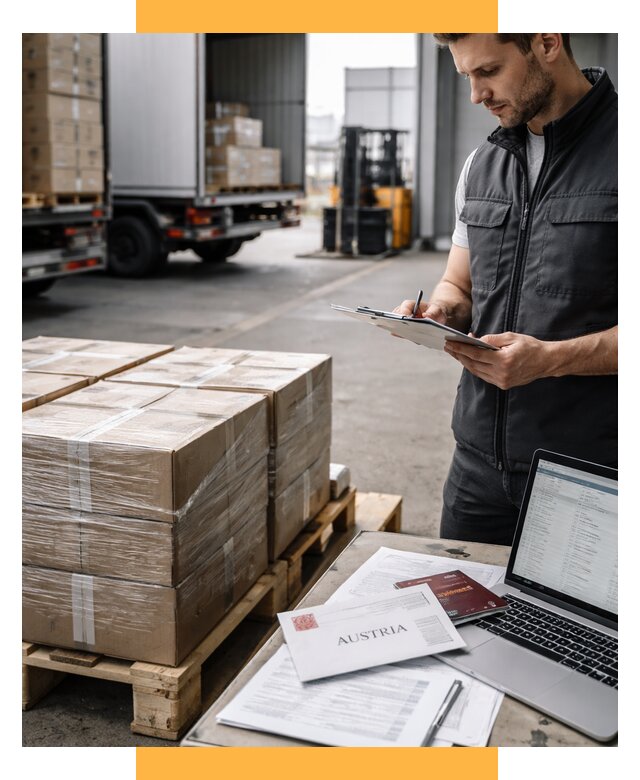 Доставка в Австрию от 66723 р. Логистика и экспорт СетСервис-Плв