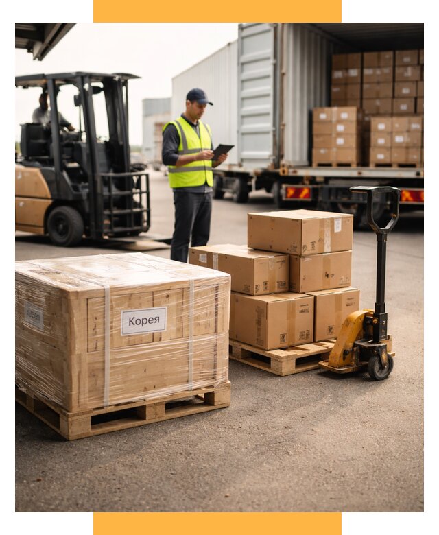 Доставка грузов в Корею из России от 35928 р. | СетСервис-Плв
