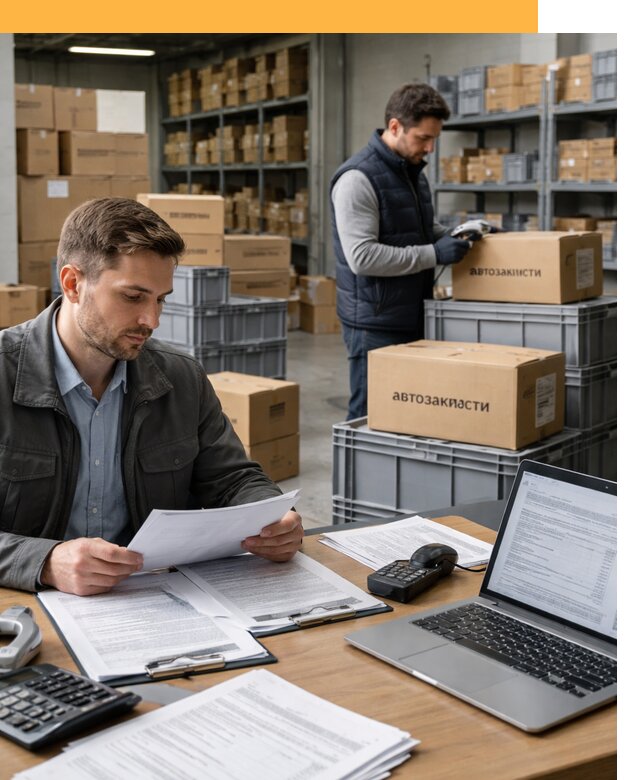 Таможенное оформление автозапчастей по выгодным тарифам от 8725